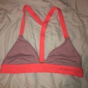 Tillys roam free solid tri bikini top